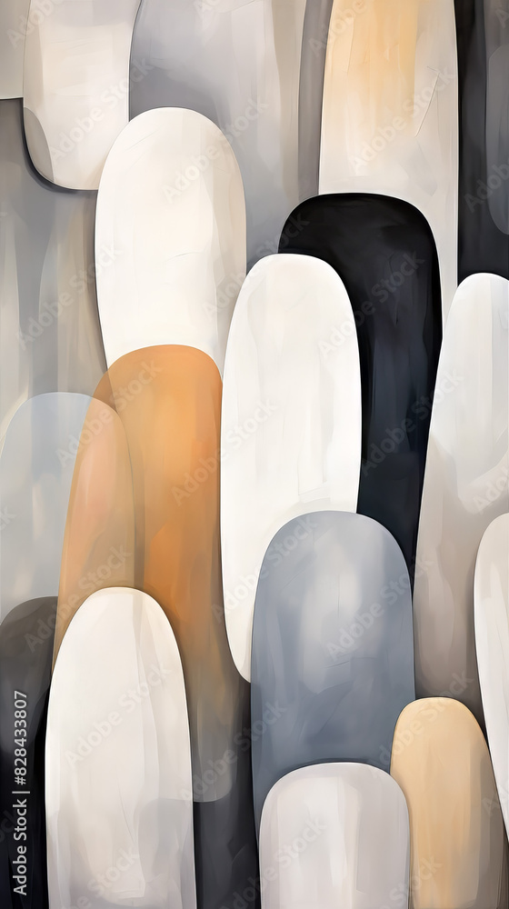 Fototapeta premium Abstract Geometric Irregular Shapes Background
