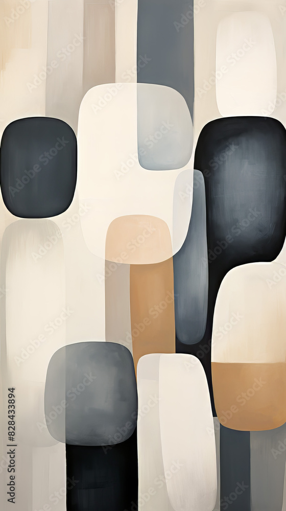 Fototapeta premium Abstract Geometric Irregular Shapes Background