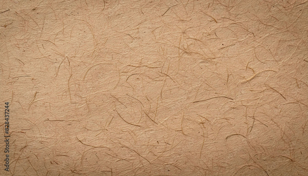 Obraz premium Recycled paper texture, light beige to soft white, fibers, speckles, ridges, and indentations, art backgrounds and eco-friendly projects.