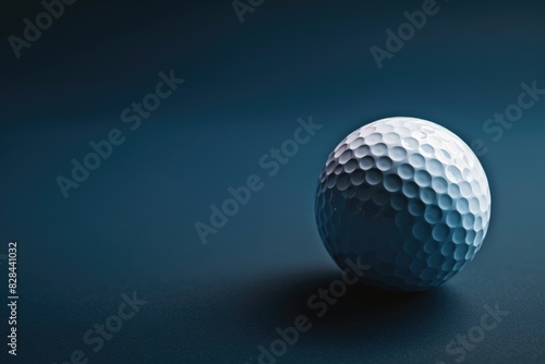 Close up view of a golf ball on a table. Ideal for sports and leisure concepts