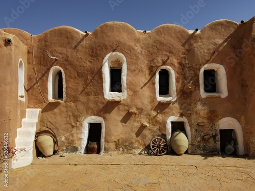 Fotografie maison troglodyte traditionnelle en tunisie