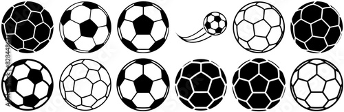 Set Of Linear Ball Icons Collection Isolated Silhouette Solid Icons Including Ball,Soccer,Football,Game,Play Solid Icon Collection. Vector Illustration