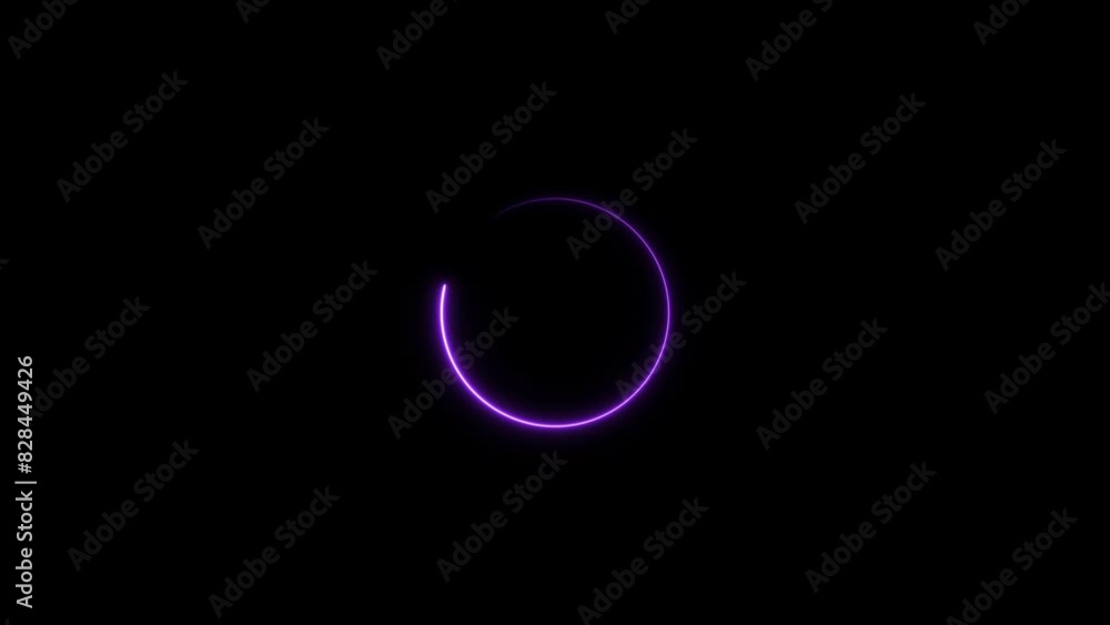 Loading circle neon glowing blue color Animation. Download Progress, Preloaded Interface Buffering. Black background 4k video.
Loading circle neon glowing blue color Animation. Download Progress, Preloaded Interface Buffering. Black background 4k video.
