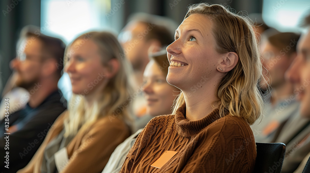 A group of women at a seminar A group of women at a seminar