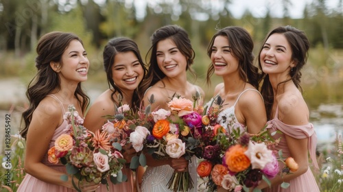 Group of Beautiful Women Standing Together