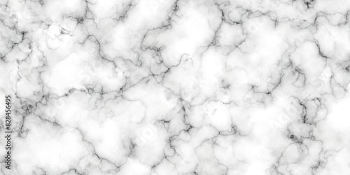 White marble texture Panoramic white background. marble stone texture for design. Natural stone Marble white background wall surface black pattern. White and black marble texture background.