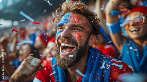 Bearded Man Standing in Front of Crowd