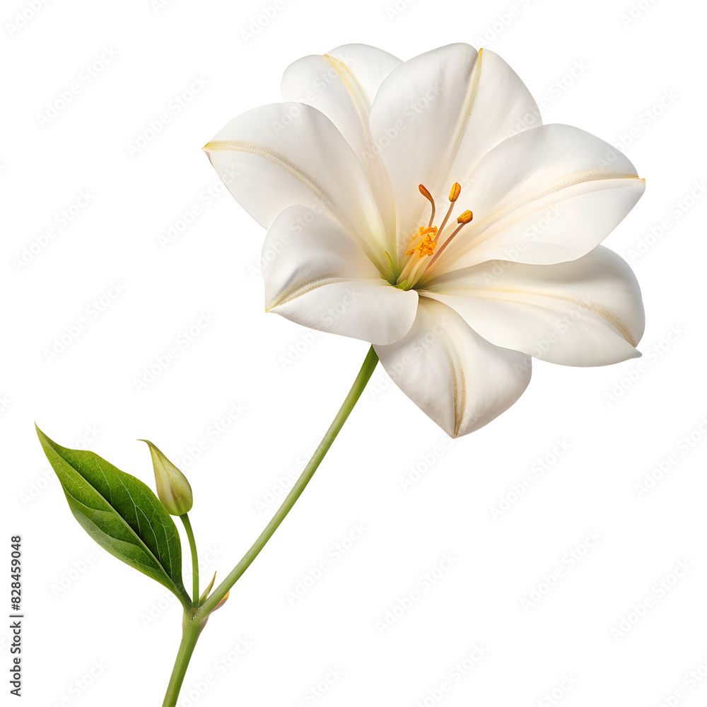 white flower Isolated on Clean White and transparent Background white flower Isolated on Clean White and transparent Background