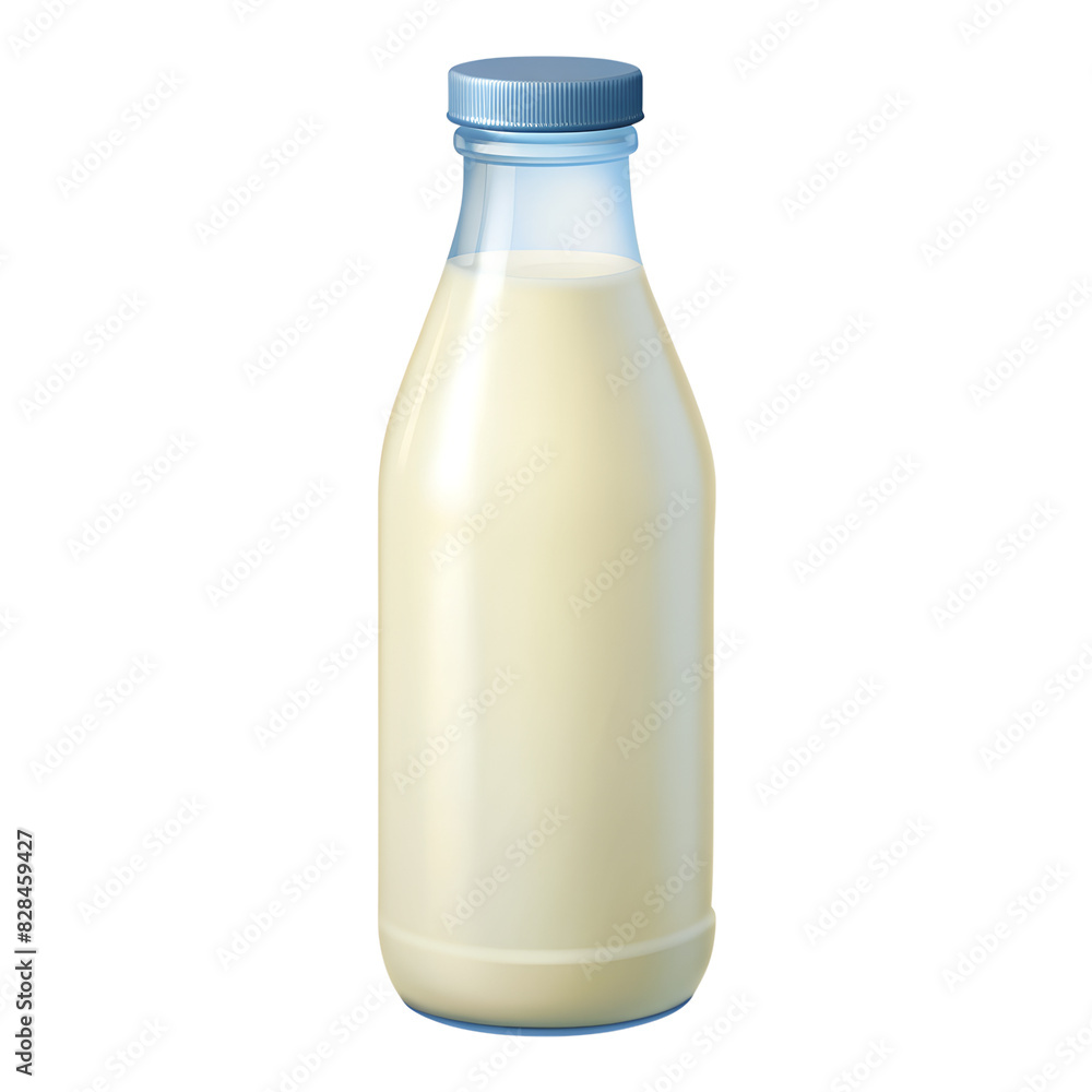 Bottle of milk Isolated on Clean White and transparent Background Bottle of milk Isolated on Clean White and transparent Background