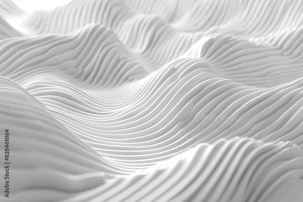 Abstract of white lines background Minimal dynamic shape 3d rendering. Abstract of white lines background Minimal dynamic shape 3d rendering.