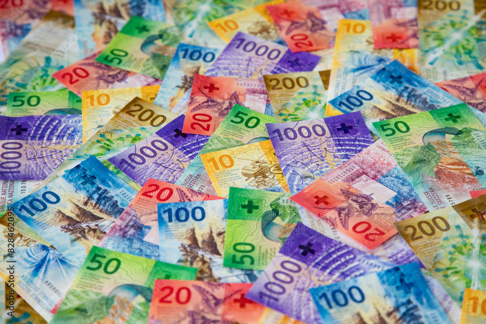 Fototapeta premium Swiss francs