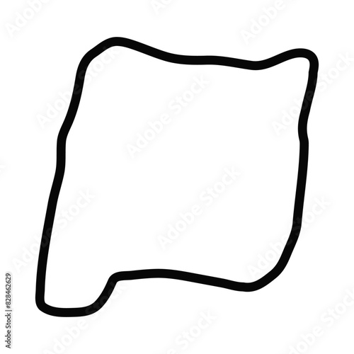 NEW Mexico vector line map