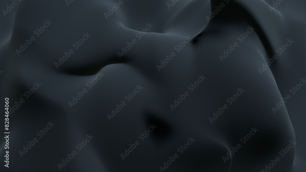 3d black background monocrome banner abstract fluid silk fabric 3d black background monocrome banner abstract fluid silk fabric