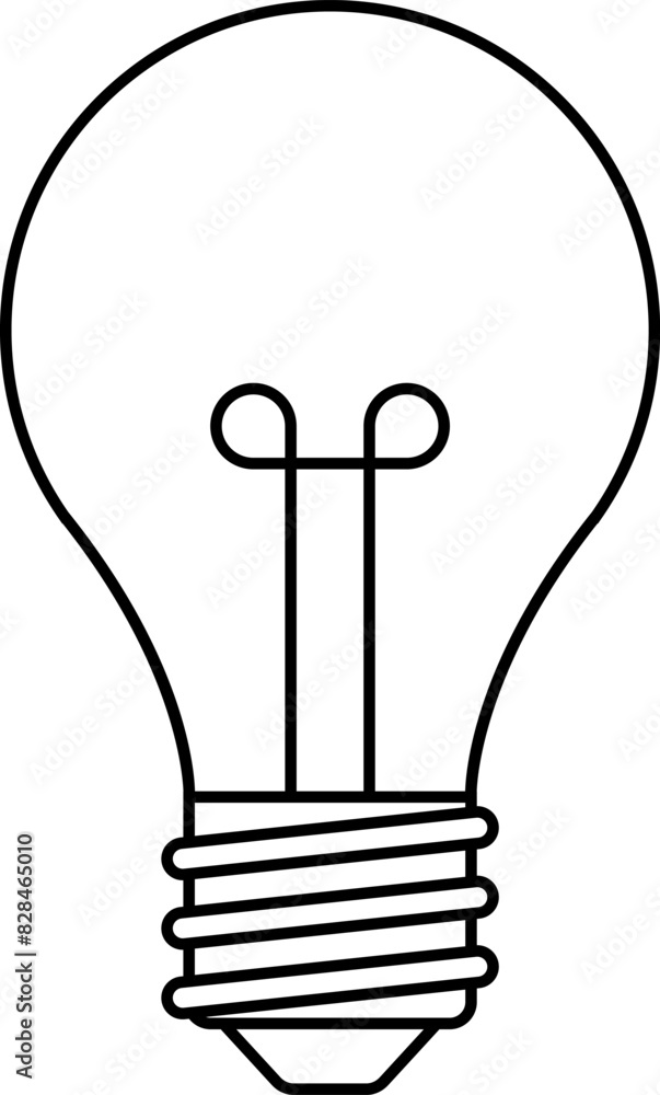 Light Bulb line icon vector, isolated on white background. Idea sign, solution, thinking concept. Lighting Electric lamp, electricity, shine, shiny. Flat style for graphic design, logo, web site, UI. Light Bulb line icon vector, isolated on white background. Idea sign, solution, thinking concept. Lighting Electric lamp, electricity, shine, shiny. Flat style for graphic design, logo, web site, UI.