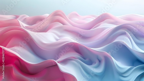 Minimalist digital artwork of independence day with symbolic elements in pastel tones photo