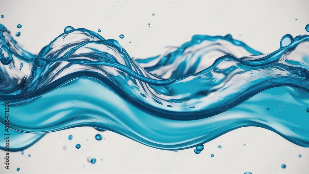Energetic Aqua Dance: Vivid Water Splashes Energetic Aqua Dance: Vivid Water Splashes