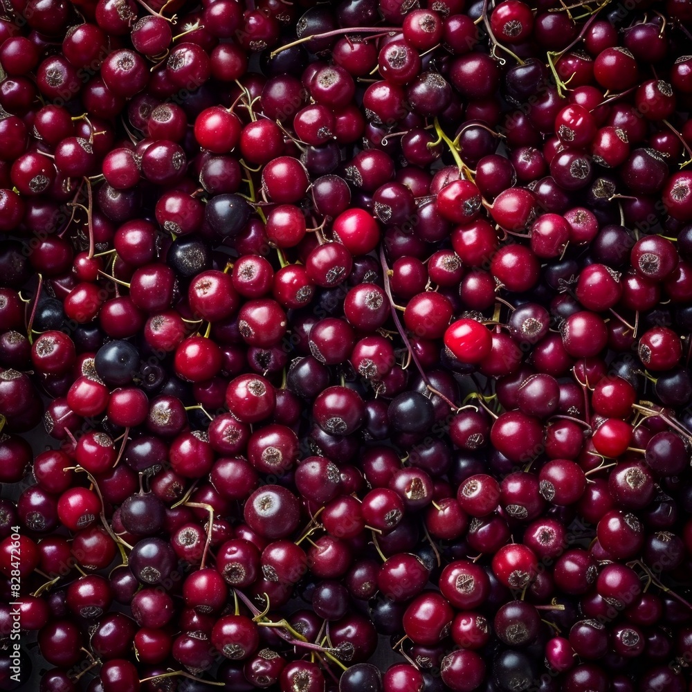 Sambucus texture background, elder fruits pattern, many elderberry mockup, black berries banner, elder berry