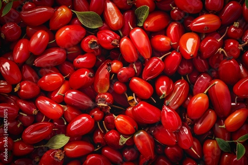 Barberry berries texture background, berberis pattern, chinese wolfberry, barbary matrimony vine berries