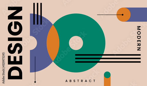 Modern minimalist abstract background design