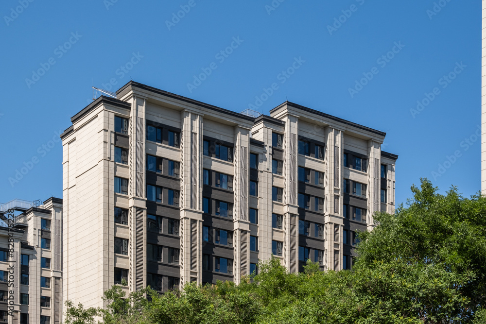 Urban residential buildings During the day Urban residential buildings During the day