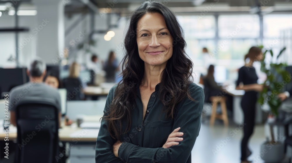 Confident Professional in Modern Office Confident Professional in Modern Office