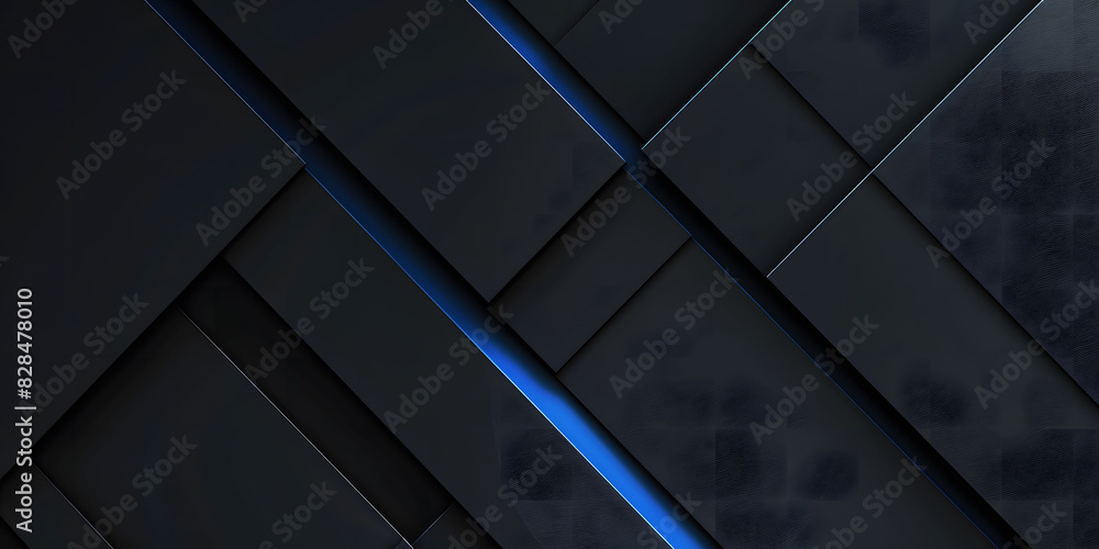 Black background with blue glowing lines, dark abstract wallpaper design with futuristic geometric shapes and stripes, perfect for technology-inspired designs or high-tech digital art. Black background with blue glowing lines, dark abstract wallpaper design with futuristic geometric shapes and stripes, perfect for technology-inspired designs or high-tech digital art.