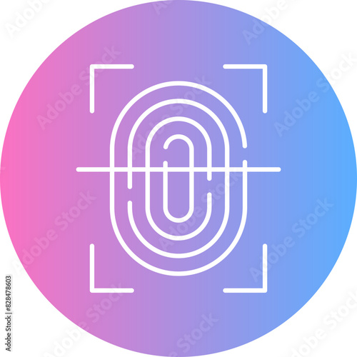 Fingerprint Scan Icon
