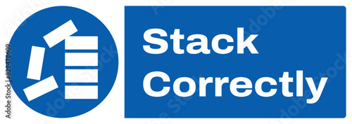 ISO mandatory safety signs_stack correctly landscape size 1/2 a4,a3,a2,a1
