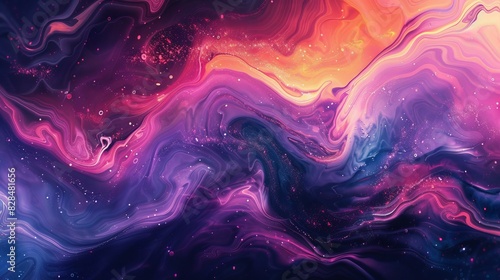 Abstract Liquid Marble Texture: Vibrant Colors & Flowing Art photo