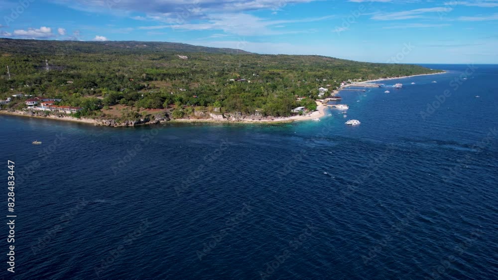 4K Aerial Drone video of unique place of different sea water currents meeting at the south tip of the Cebu island, Liloan, Philippines 4K Aerial Drone video of unique place of different sea water currents meeting at the south tip of the Cebu island, Liloan, Philippines