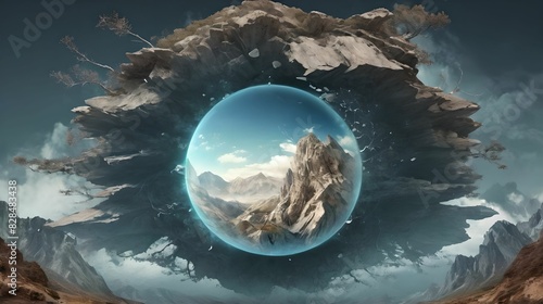 Wallpaper Mural Abstraction, Biodigital surrealism and digital art Torontodigital.ca