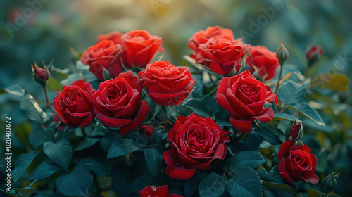 Romantic red roses wallpaper