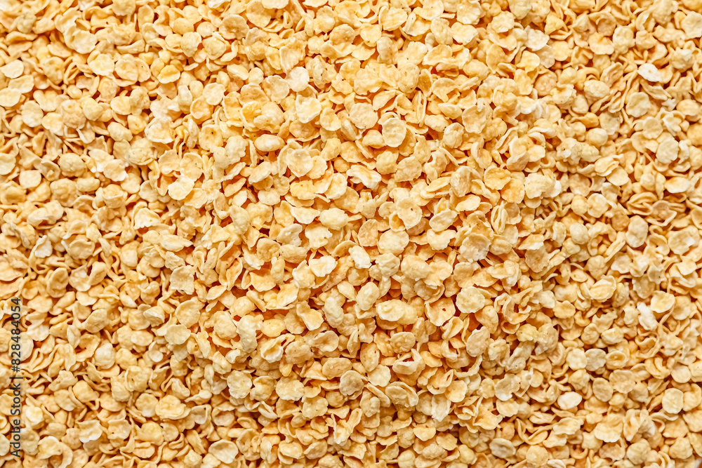 Close Up of Crunchy Corn Flakes Close Up of Crunchy Corn Flakes