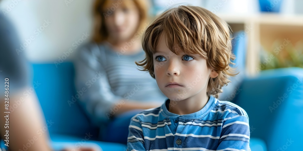 A child engaging in a therapy session with their attentive psychologist to discuss anxiety and ADHD. Concept Child Therapy, Anxiety Management, ADHD Support, Psychologist Session A child engaging in a therapy session with their attentive psychologist to discuss anxiety and ADHD. Concept Child Therapy, Anxiety Management, ADHD Support, Psychologist Session