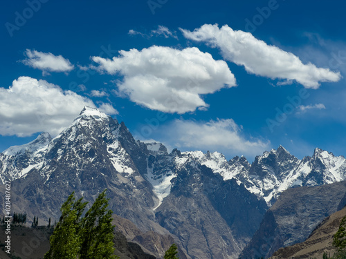 mountains and clouds