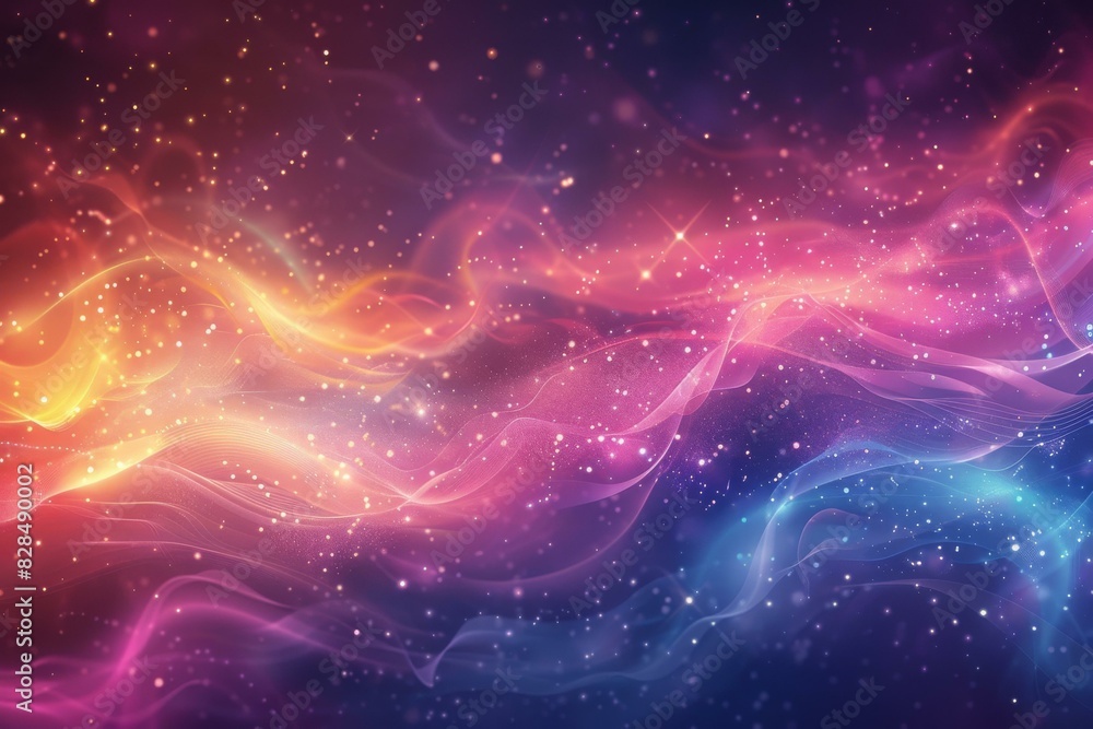 Cosmic Canvas: A Colorful Nebula Cosmic Canvas: A Colorful Nebula