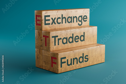Wallpaper Mural Exchange Traded Fund (ETF) concept . For business finance conceptual  Torontodigital.ca