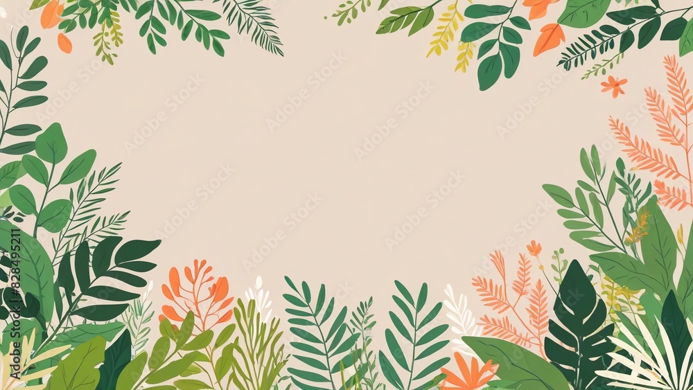 Background grass and flowers Background grass and flowers