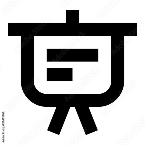 meeting board line icon 