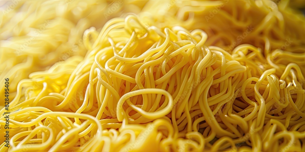 Abstract Texture of Yellow Pasta Abstract Texture of Yellow Pasta