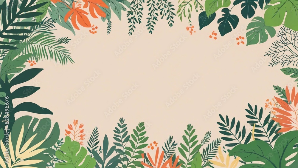 Background grass and flowers Background grass and flowers