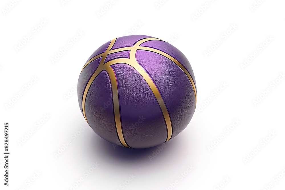 purple gold basketball ball element isolated on white background. purple gold basketball ball element isolated on white background.