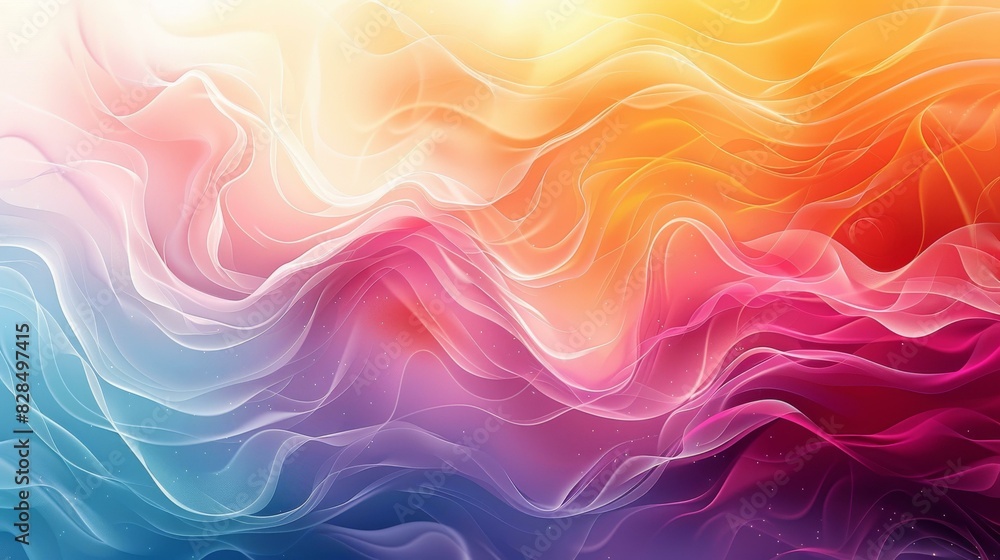 Abstract Colorful Artistic Flowing Waves Background Abstract Colorful Artistic Flowing Waves Background