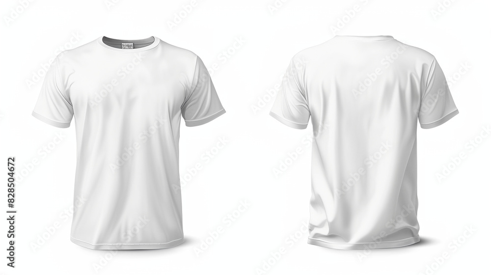 White T-shirt on a white background White T-shirt on a white background