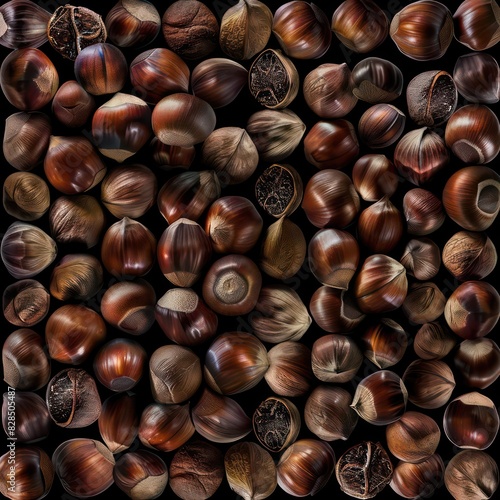 chestnuts dry fruits on a full background 
