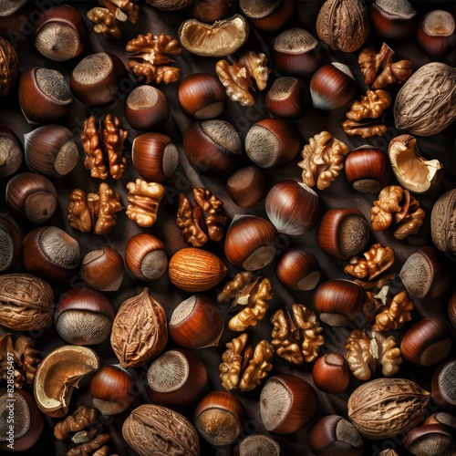 chestnuts dry fruits on a full background 