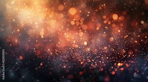 An artistic bokeh background with a mix of warm and cool light spots. The soft, dreamy effect of the defocused lights gives the image a creative and whimsical feel. Perfect for use in artistic and