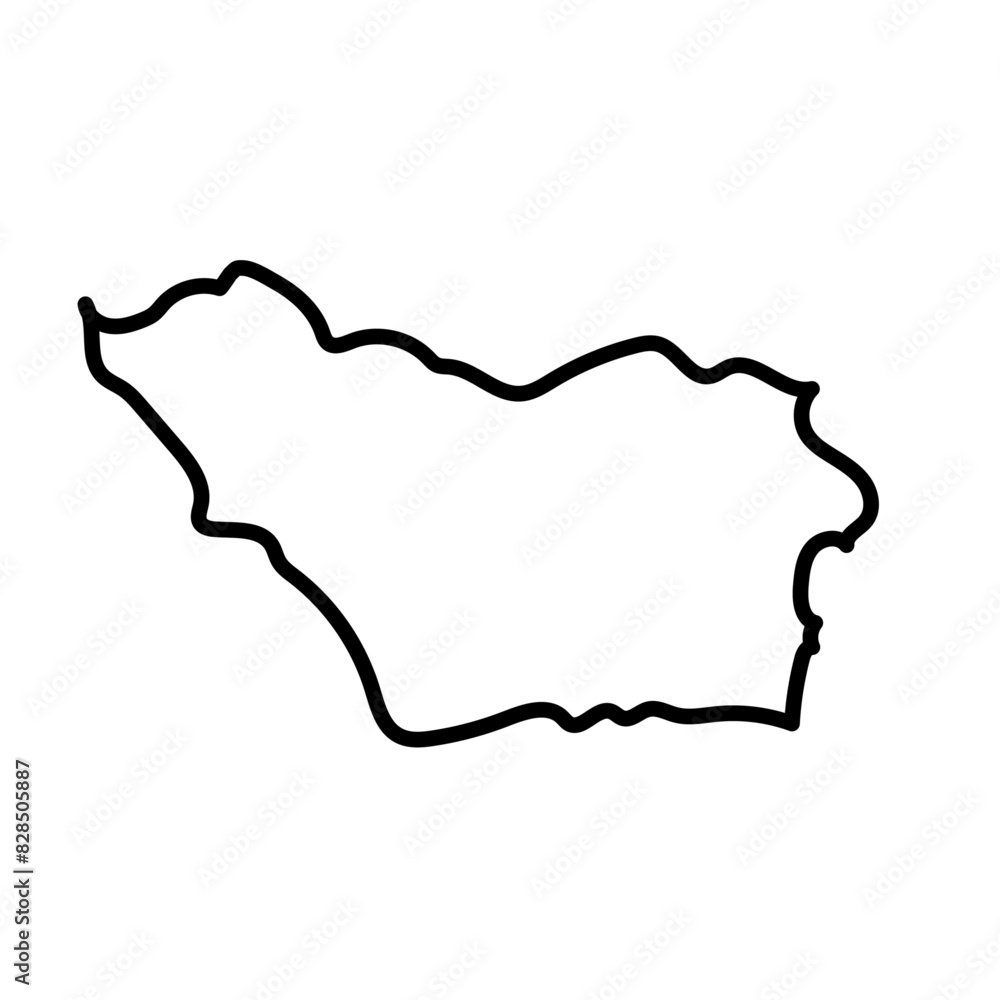 Colonia vector line map Colonia vector line map