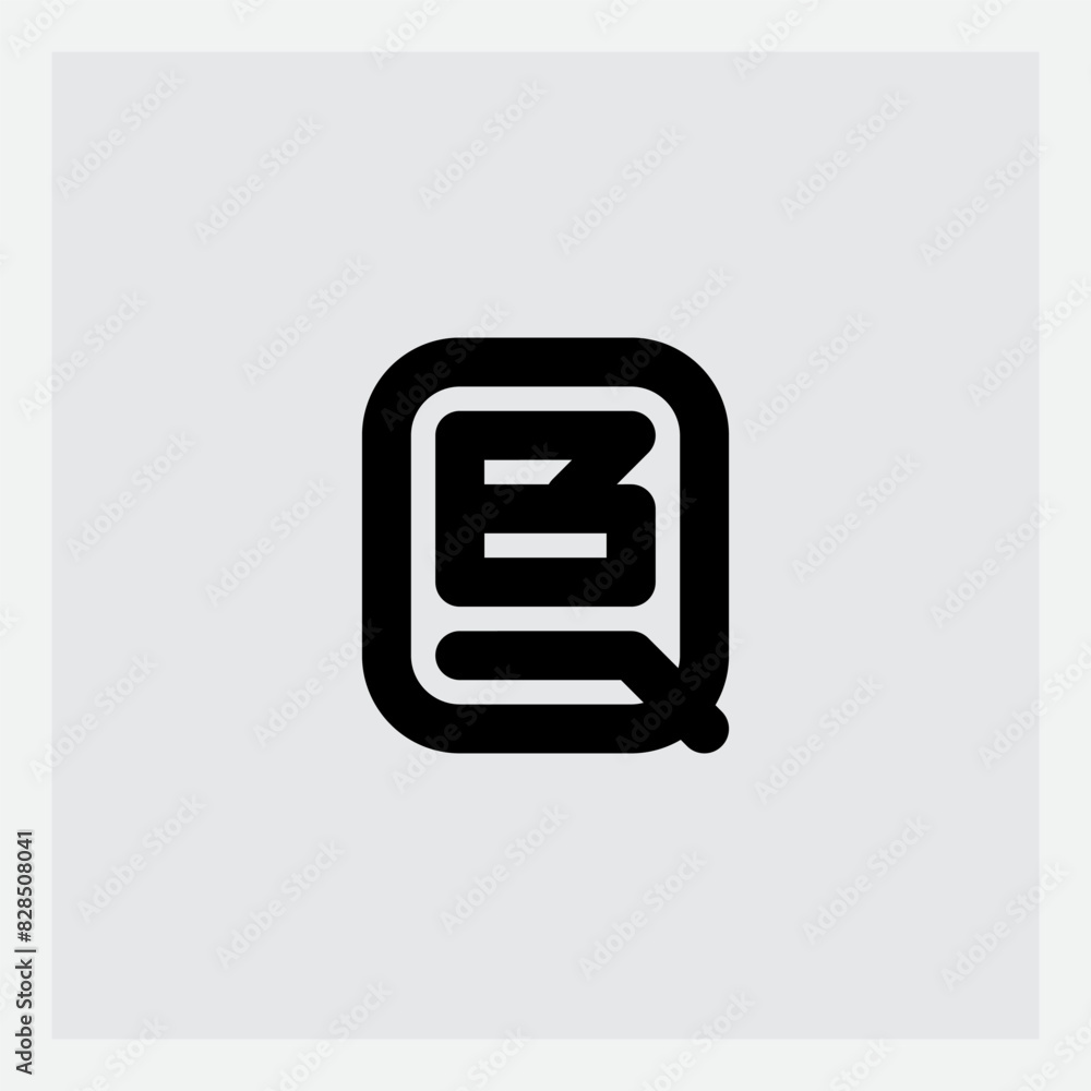 B and Q logo. BQ - initials, monogram or logotype. Design element or icon. Vector. B and Q logo. BQ - initials, monogram or logotype. Design element or icon. Vector.