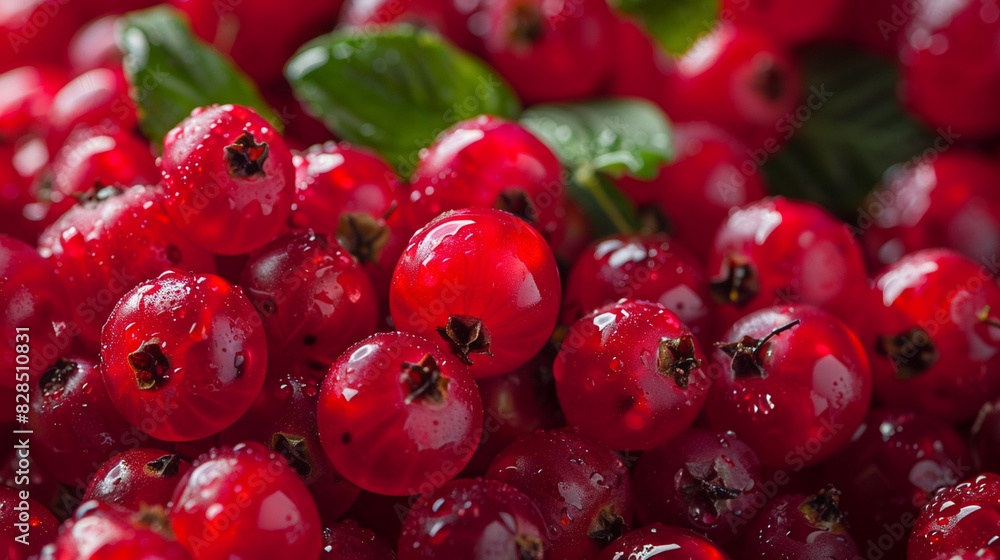 A close-up of fresh lingonberries, focusing on their smooth, glossy skin and bright red color. A close-up of fresh lingonberries, focusing on their smooth, glossy skin and bright red color.